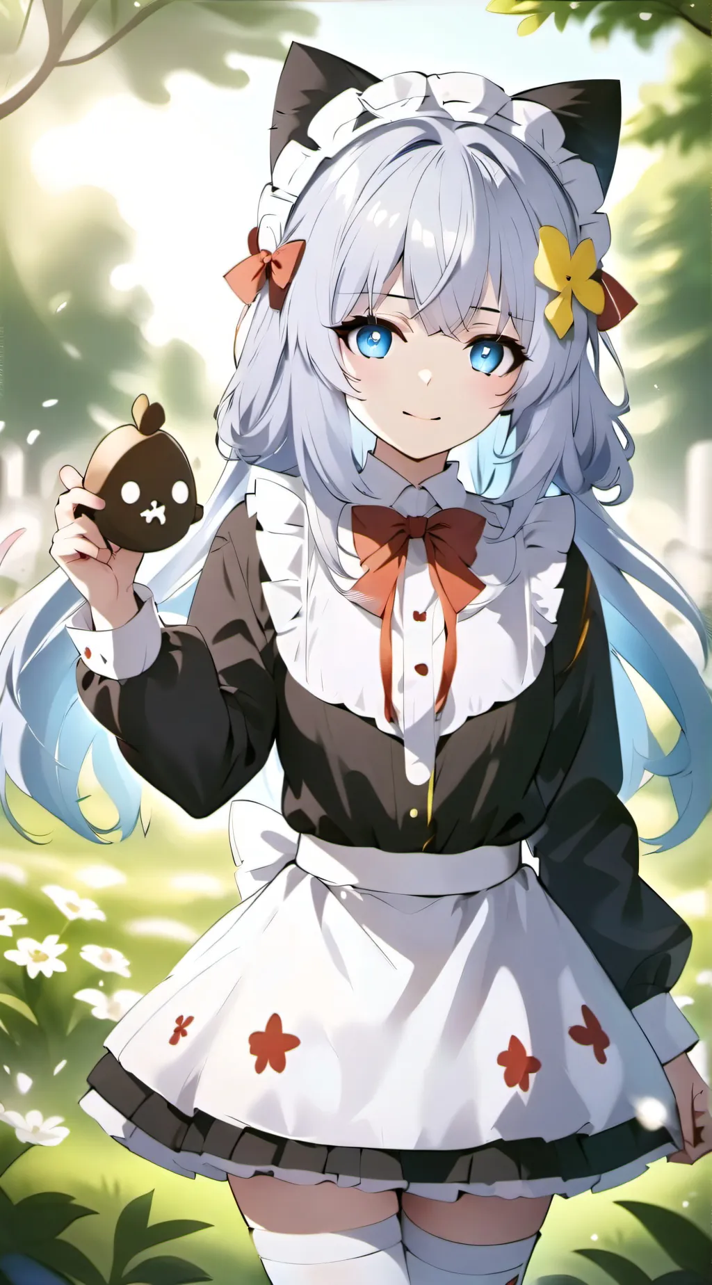 ai character: Miss inconspicuous background