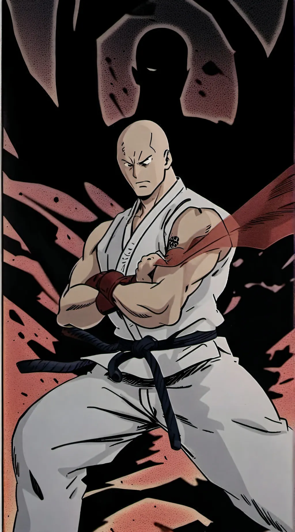 ai character: Saitama but in JJK background