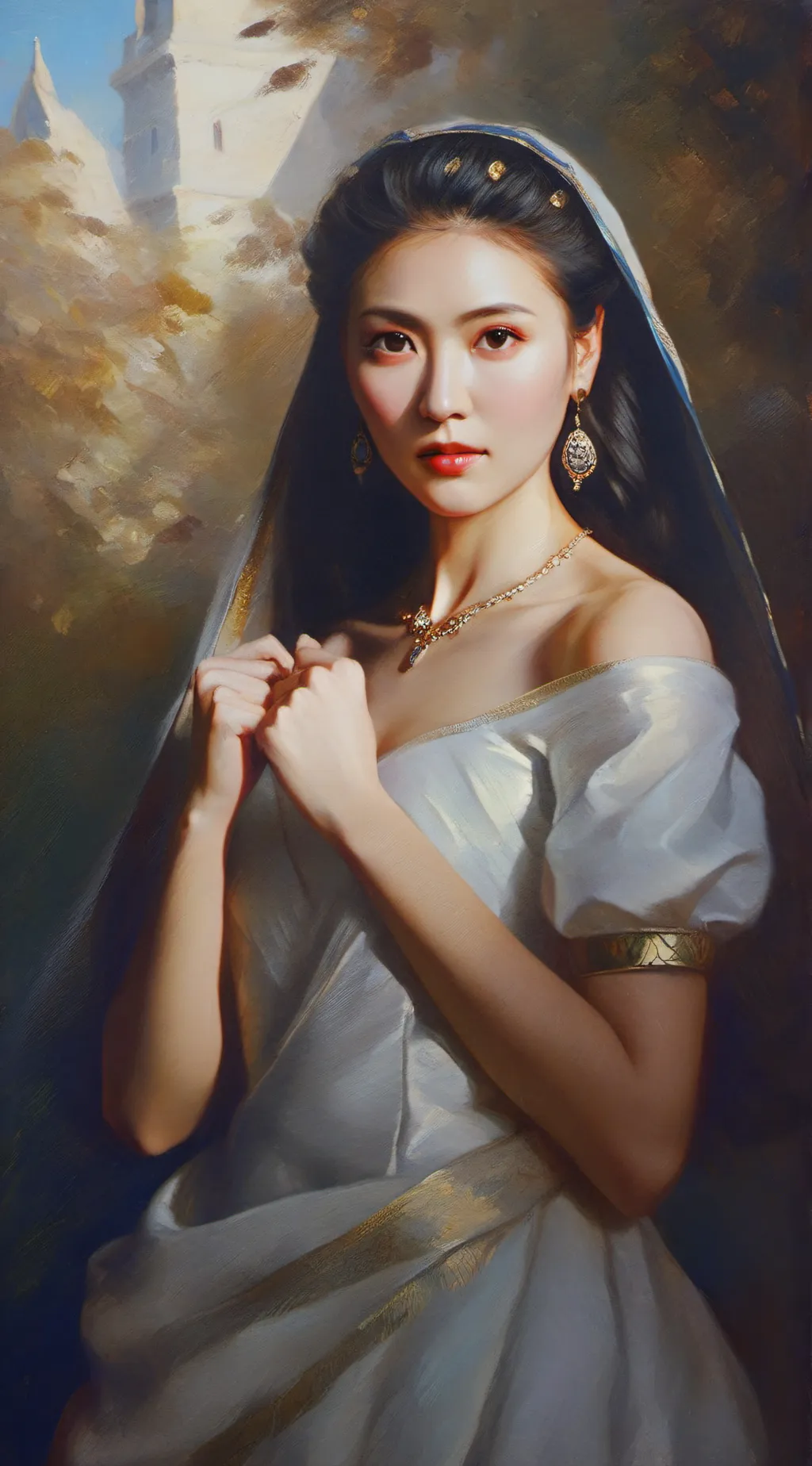 ai character: Ariana background