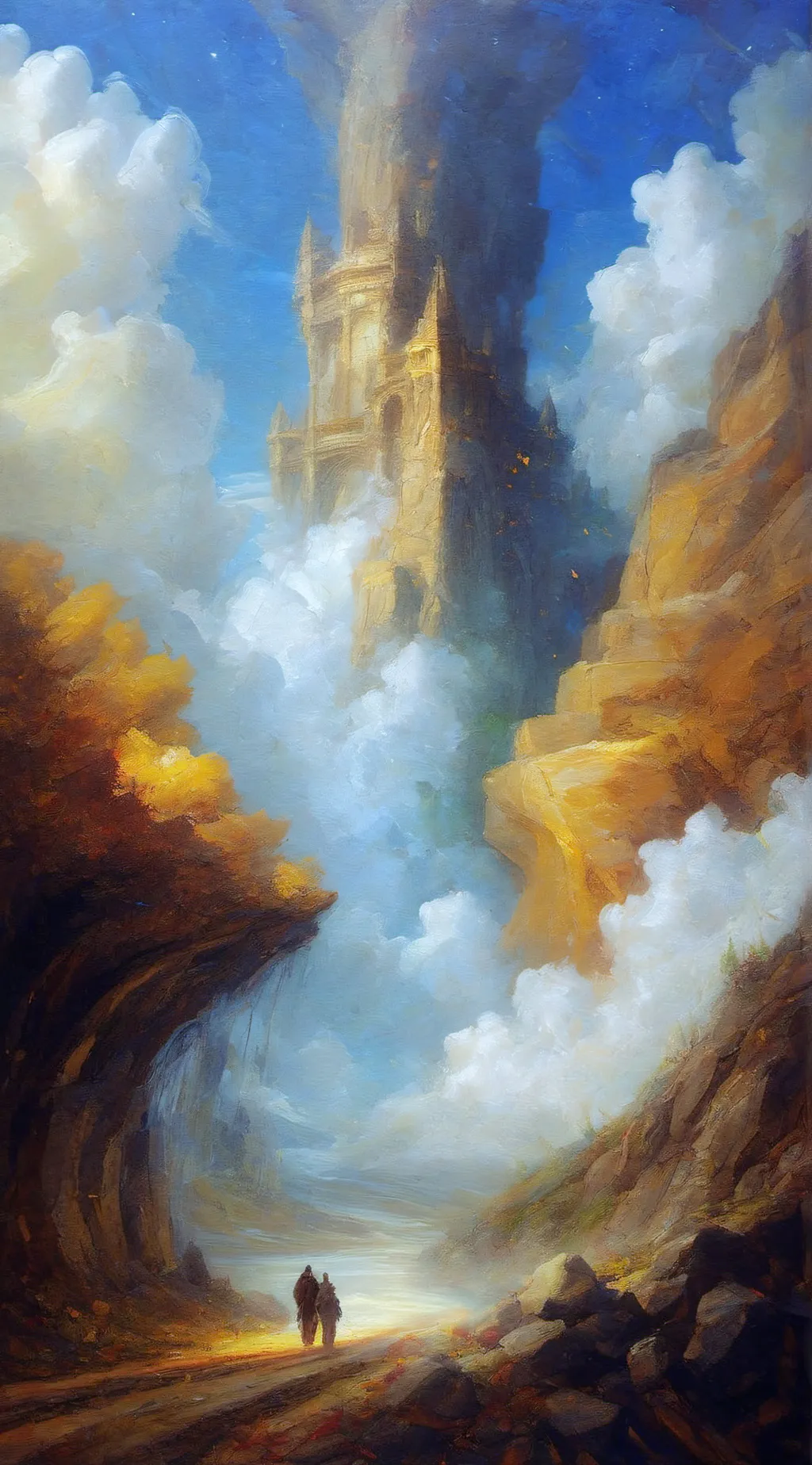 ai character: Archangels and god background