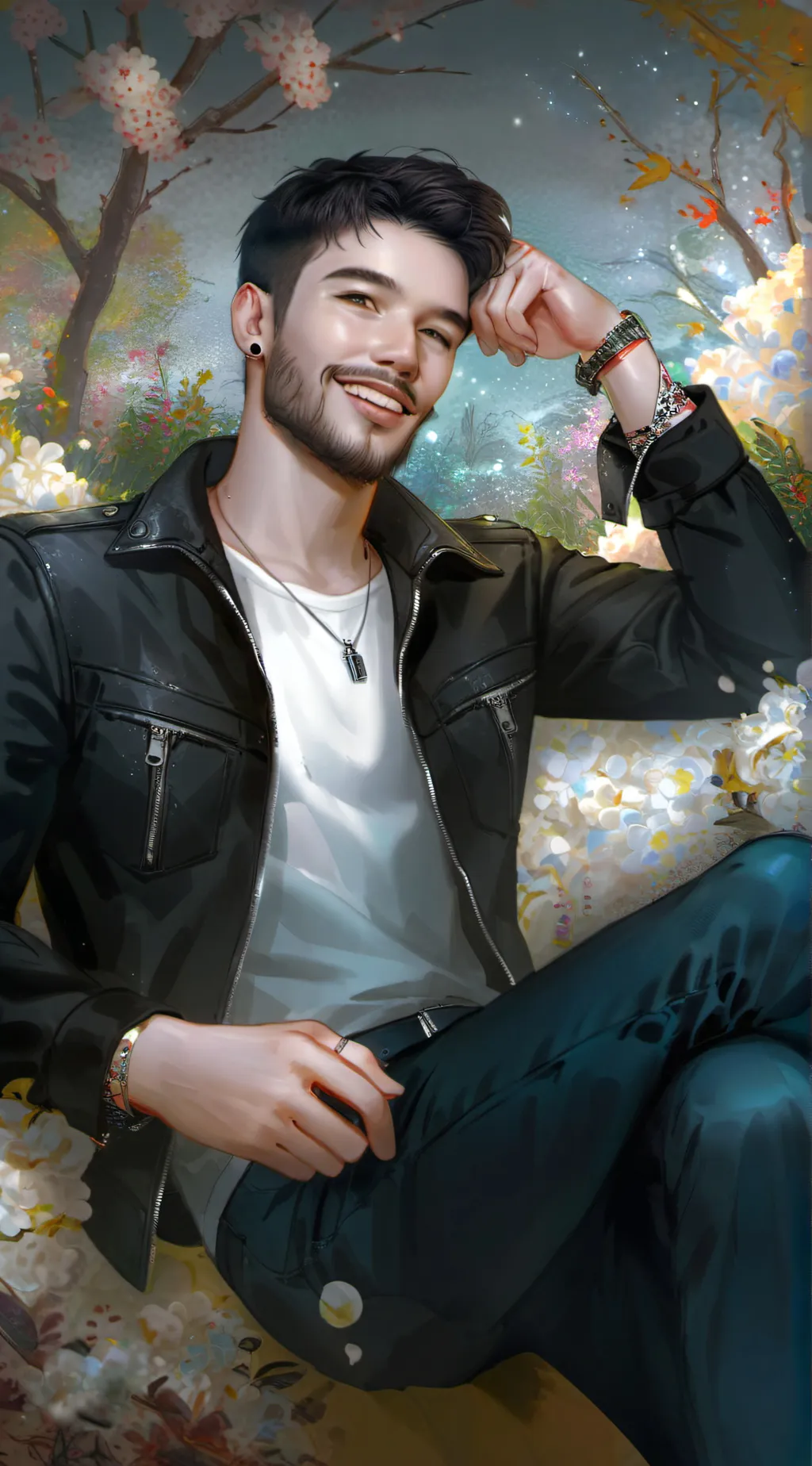 ai character: liam payne of 1d  background