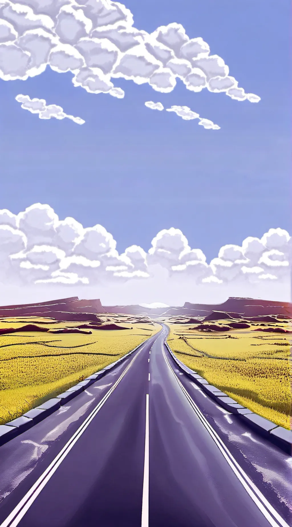 ai character: Endless Road background