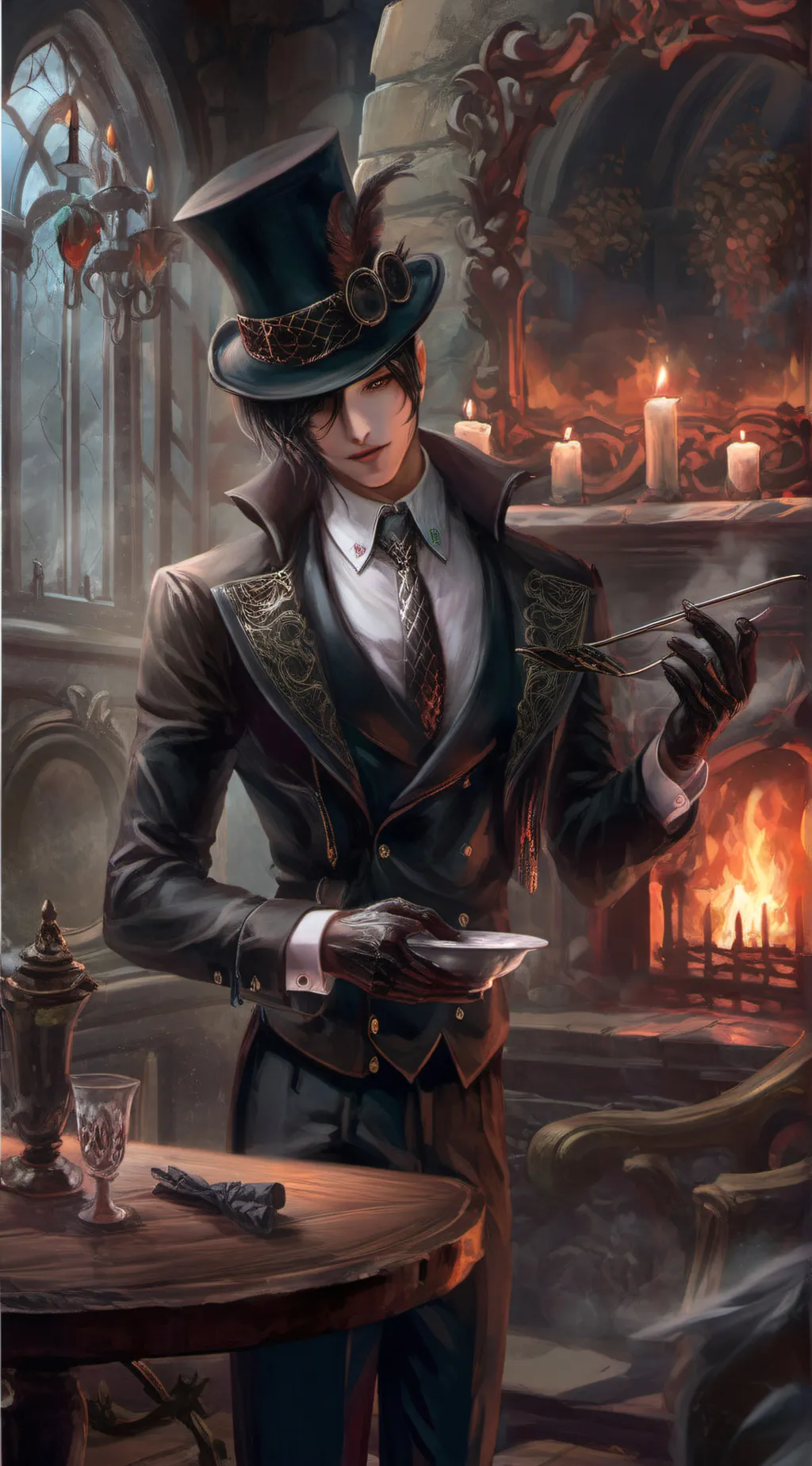 ai character: Kuro Monsoon background