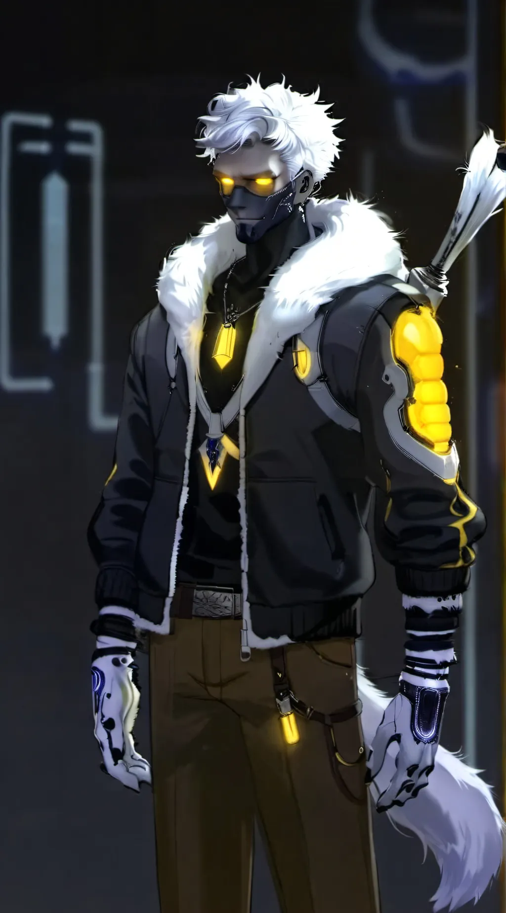 ai character: N the Murderdrone background