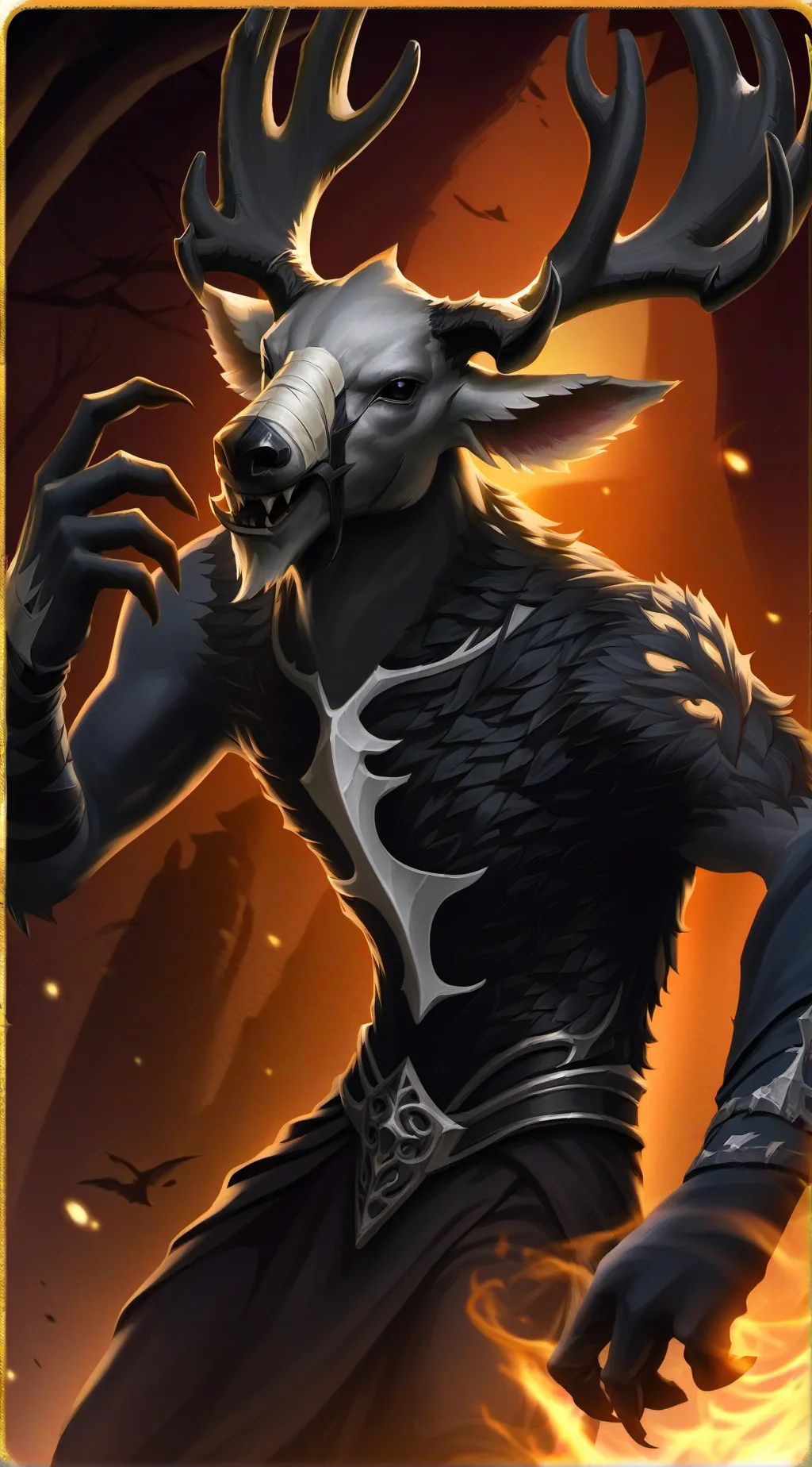 ai character: Wendigo background
