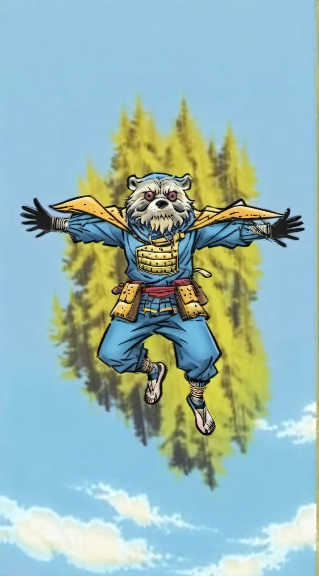 ai character: Aurora Blue background