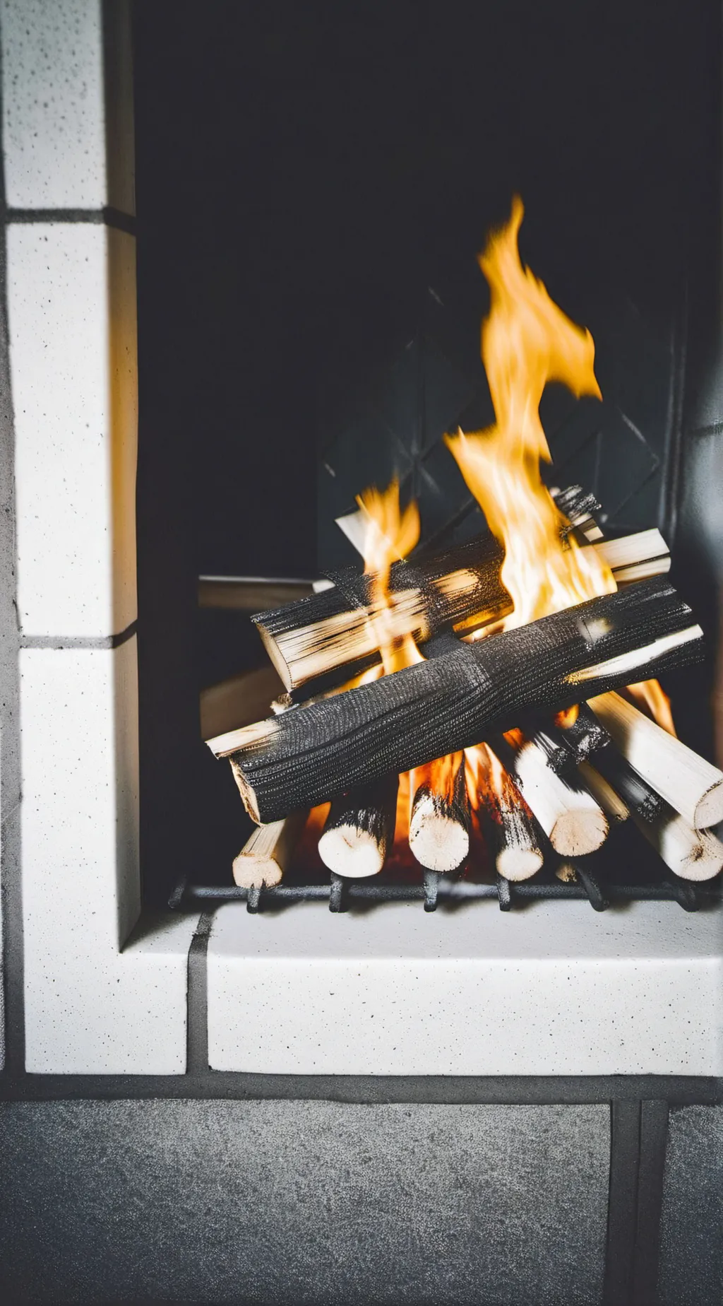 ai character: fire background