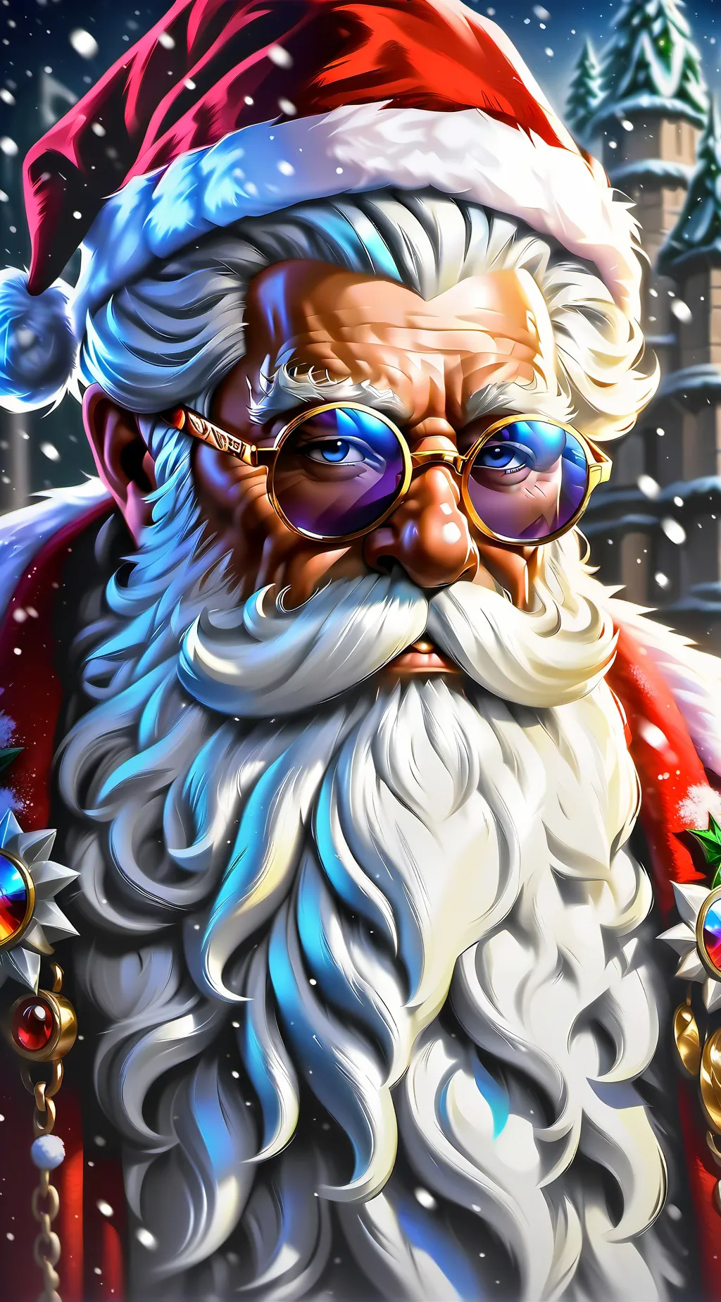 ai character: cool santa background