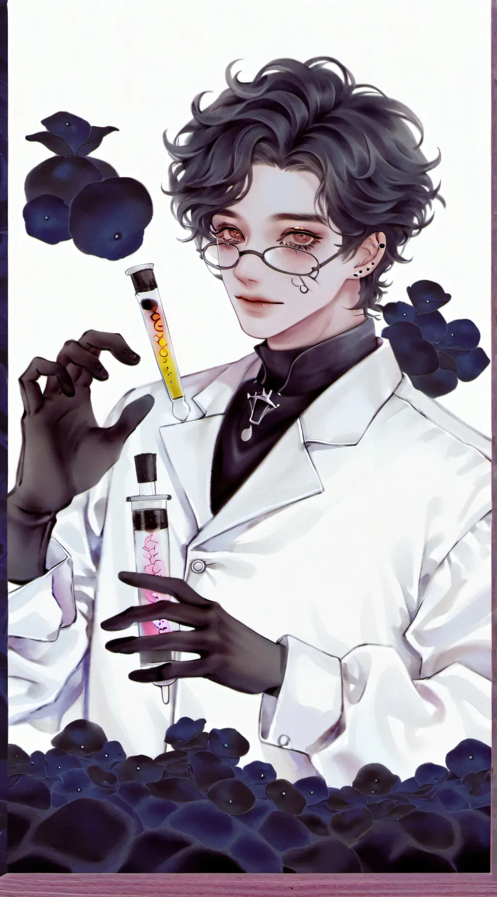 ai character: doors scientist  background