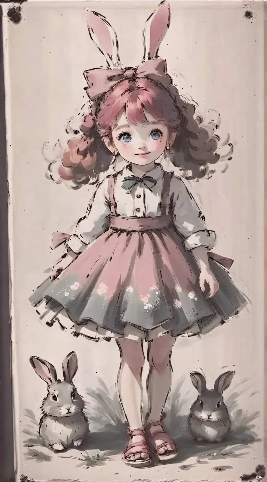 ai character: Young bow background