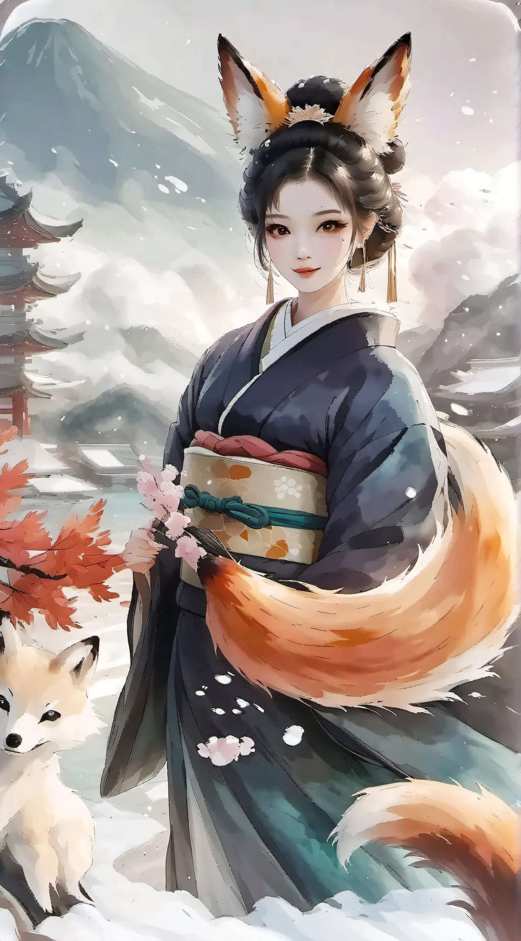 ai character: Mitsubishi  background