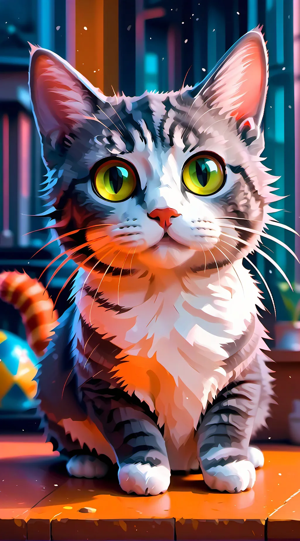 ai character: Cat x you and jjk background