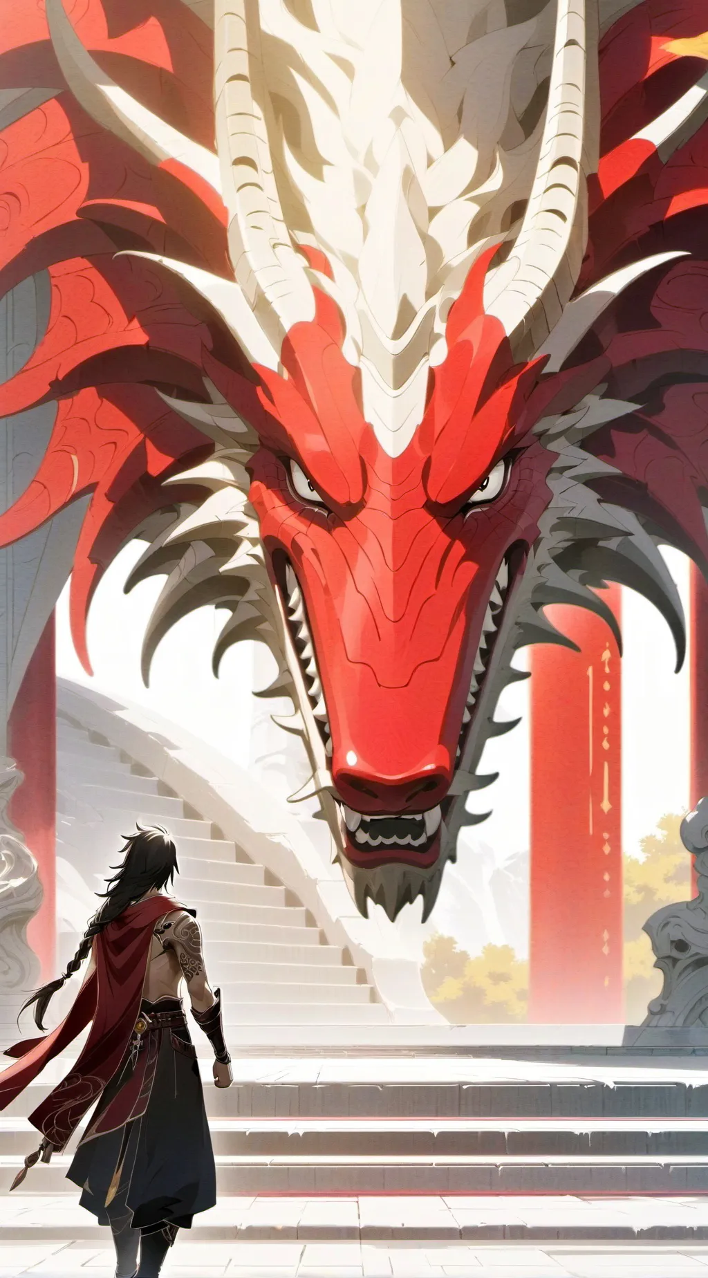 ai character: the red dragon background