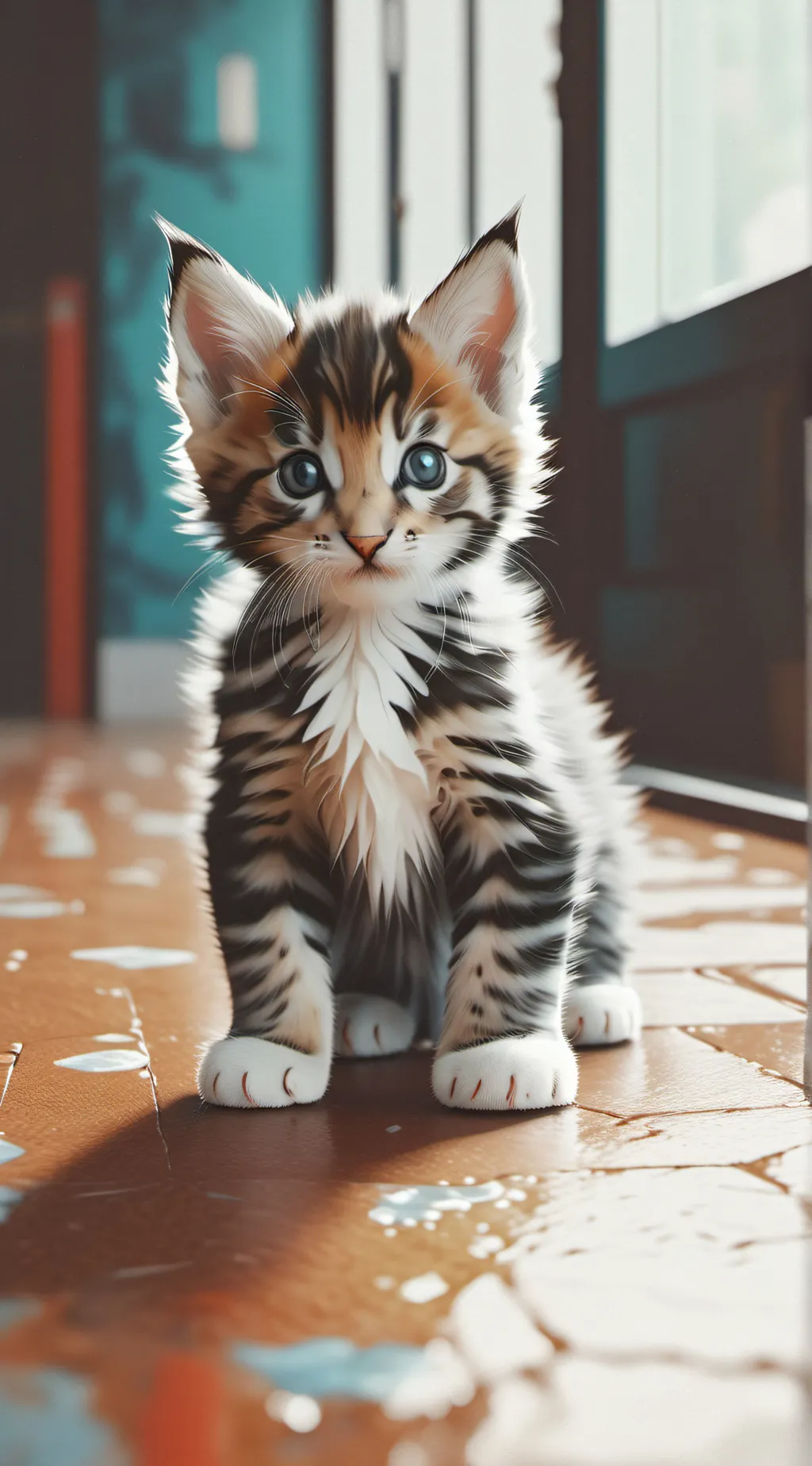 ai character: Cute Kitten background