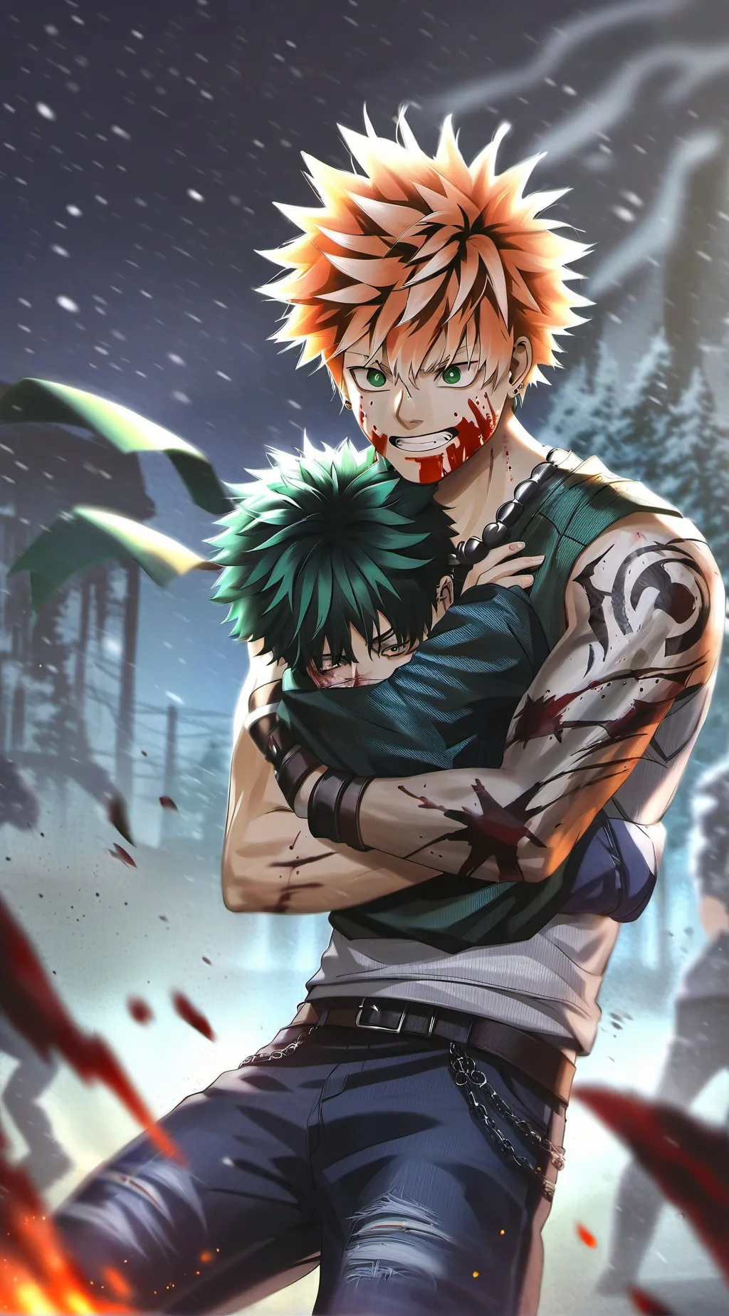 ai character: Vanpire Bakugo background