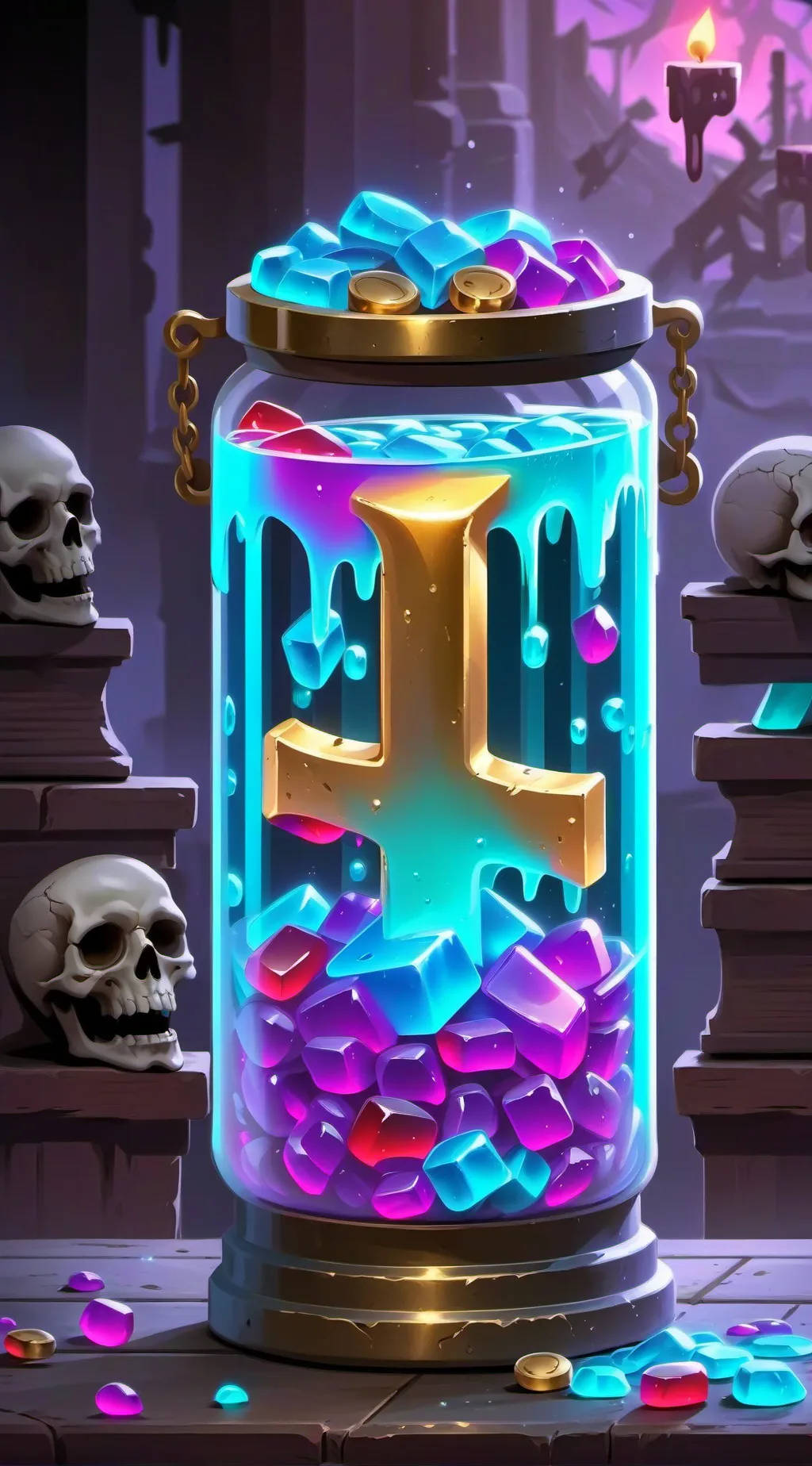 ai character: No midnight=💀 background