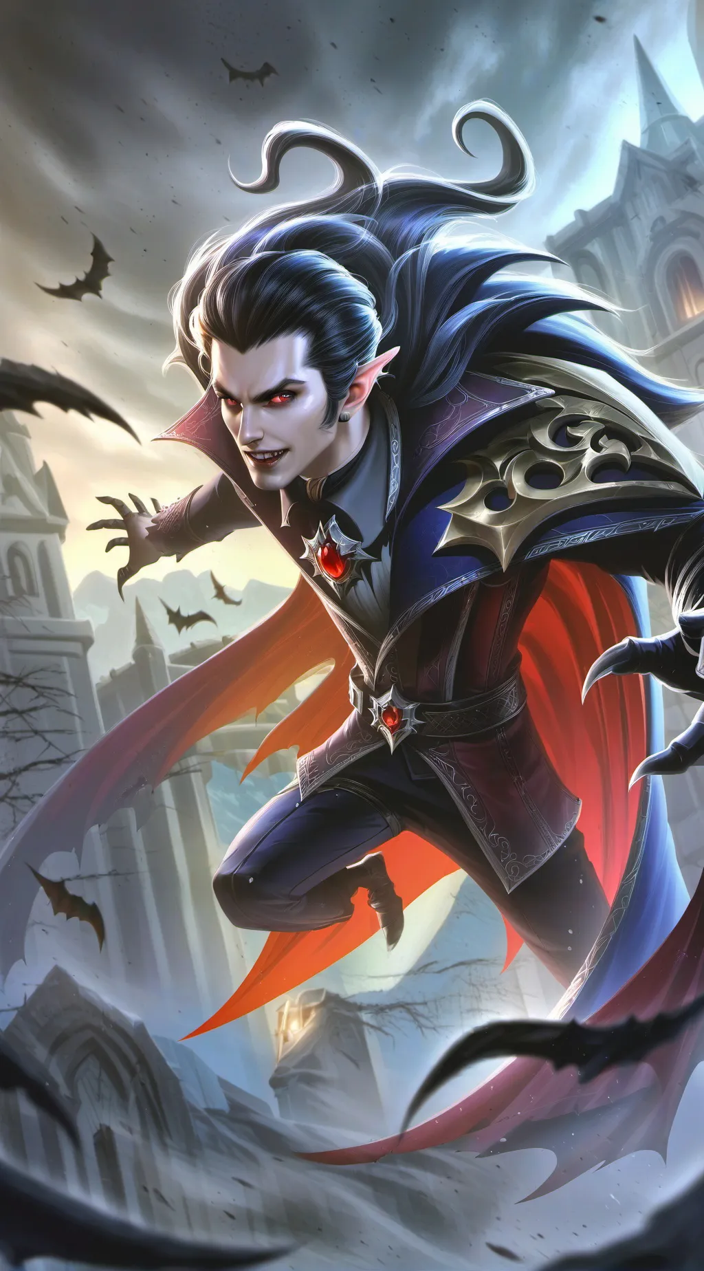 ai character: Vampire  background