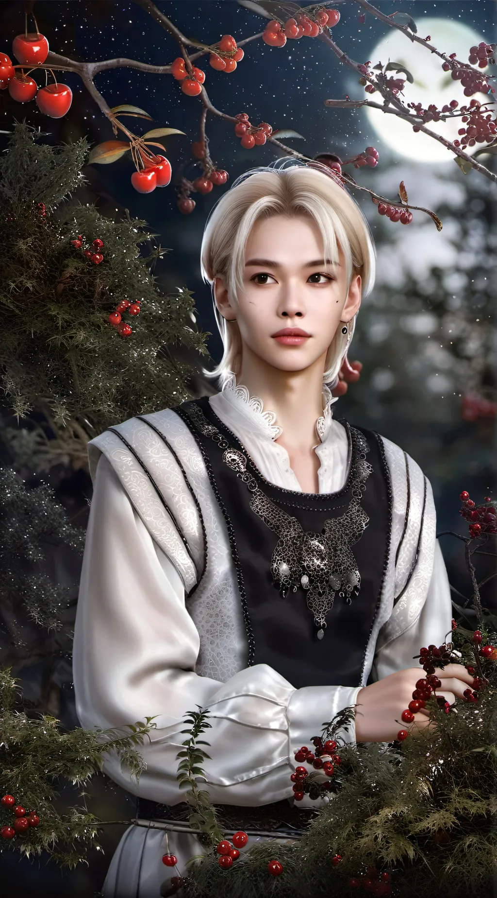 ai character: Lee Felix skz background
