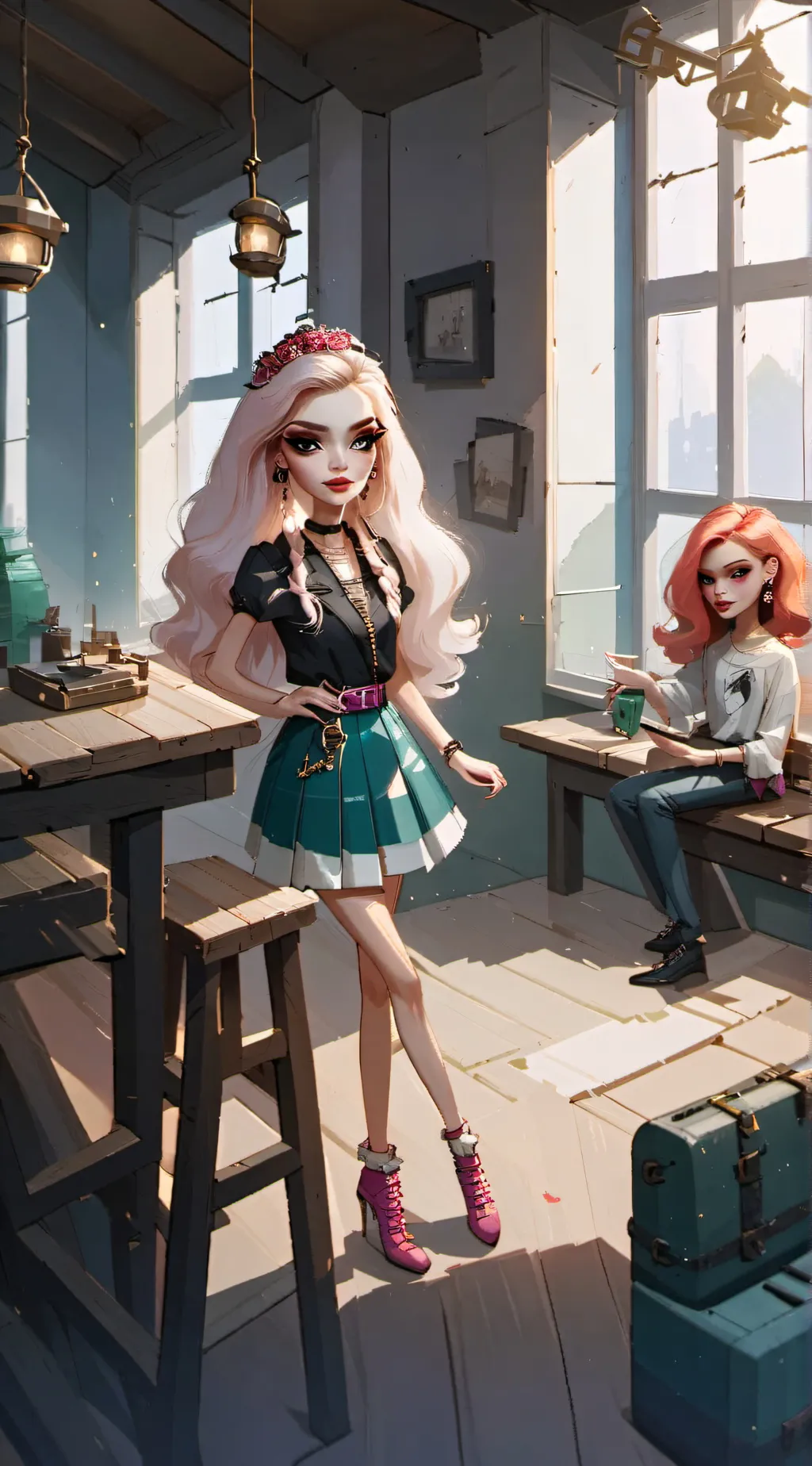 ai character: Monster high background