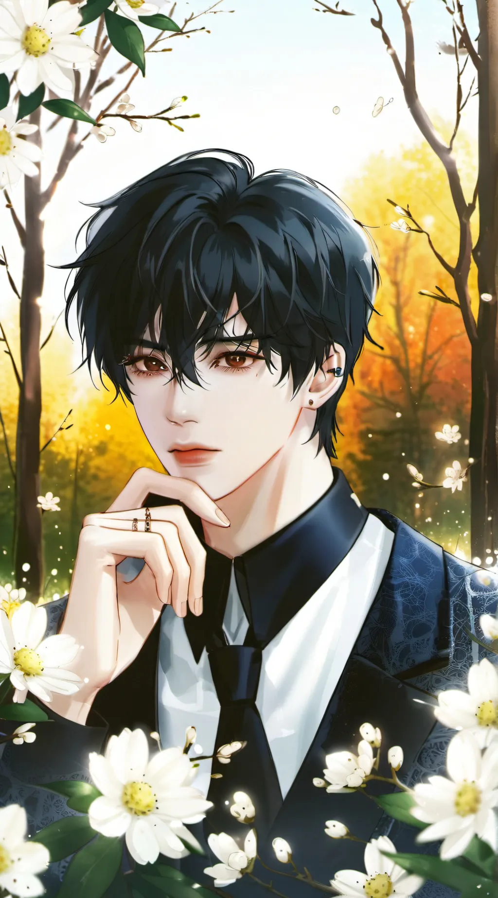 ai character: ENHYPEN  background