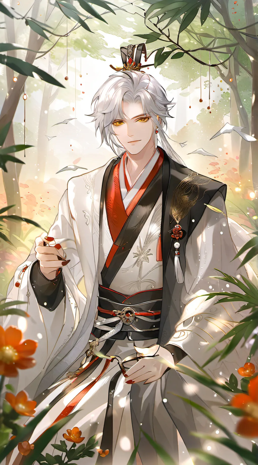 ai character: James/ heaven god background