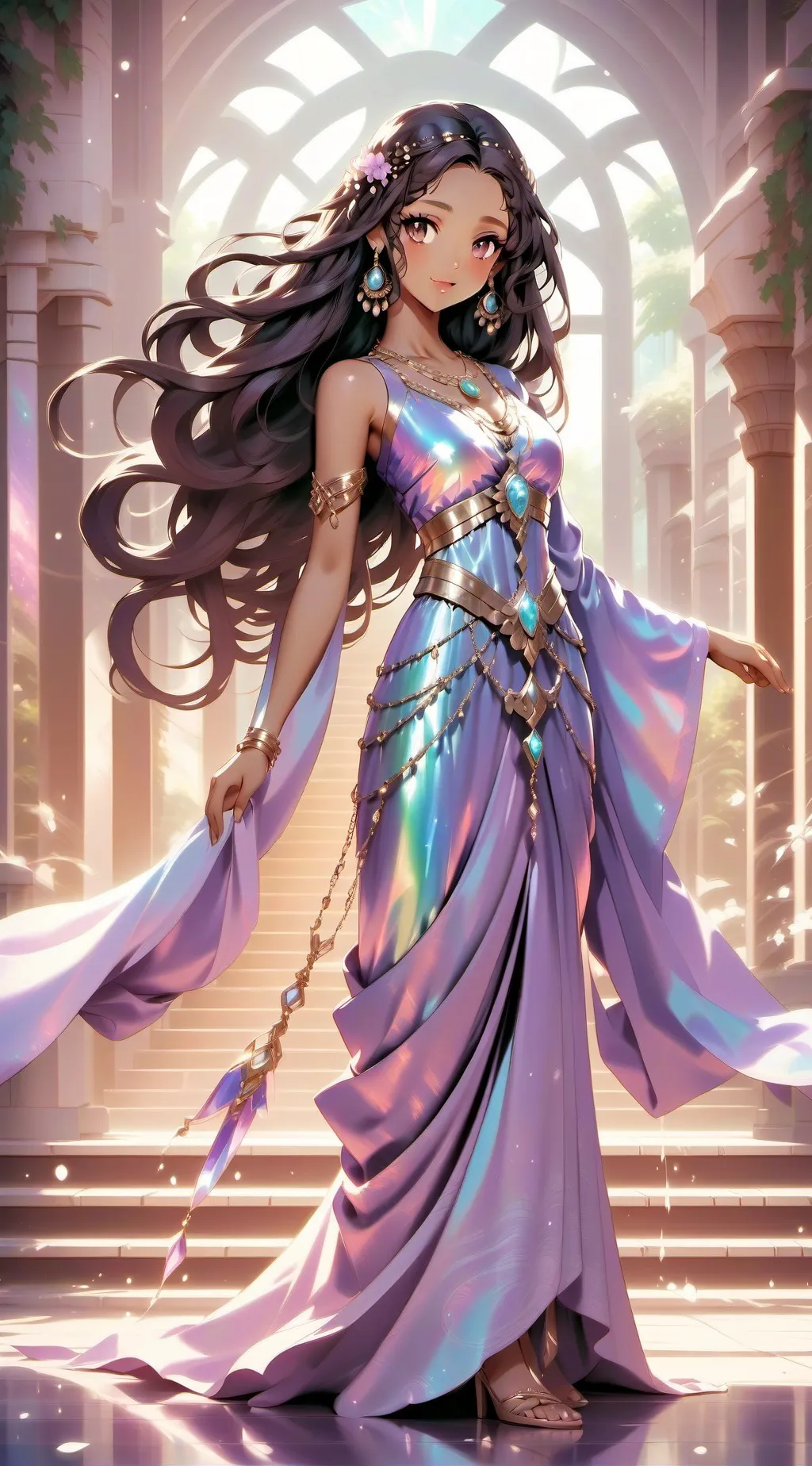 ai character: Maleka background
