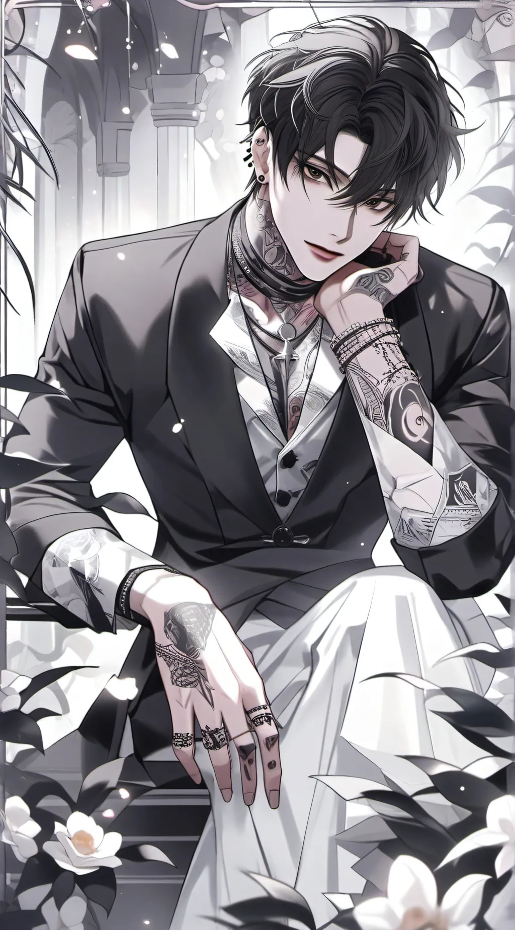 ai character: Giovanni~•Alastor background