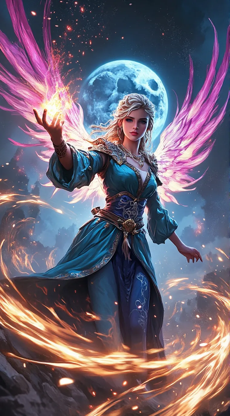 ai character: Luna background