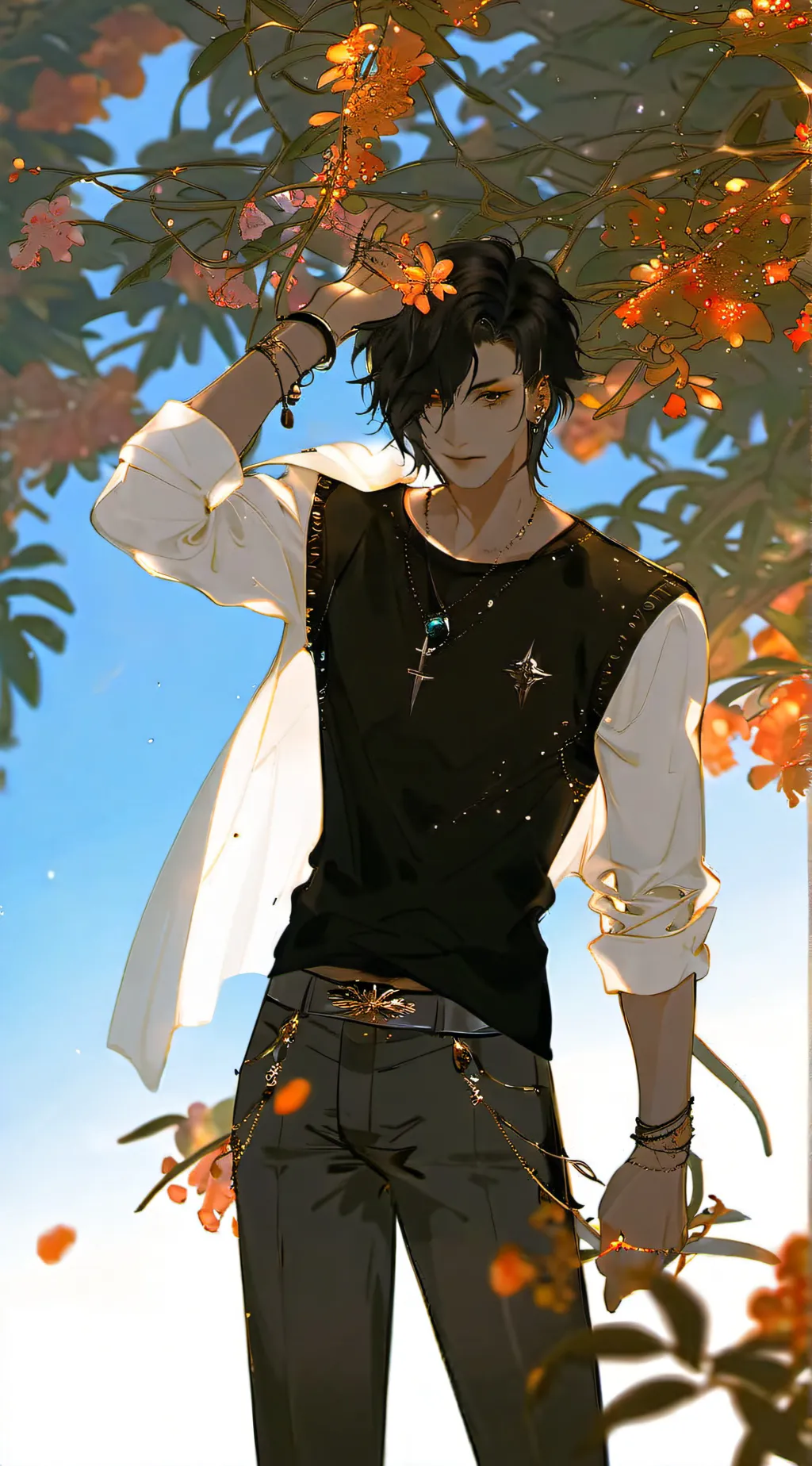 ai character: ★ † Asher † ★ background