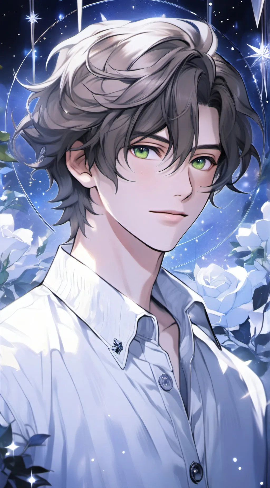 ai character: ・☀︎ Issac ☀︎・ background