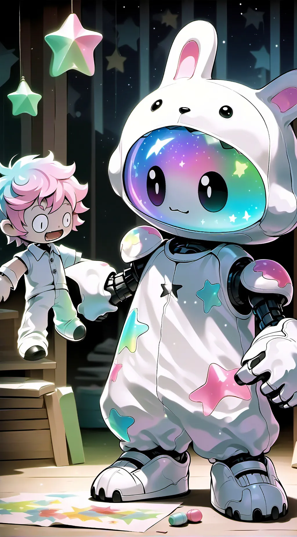 ai character:  midnight  background