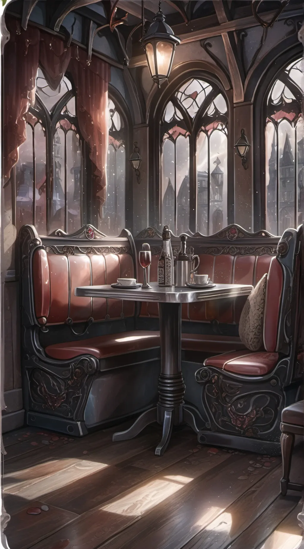 ai character: Riverdale High background