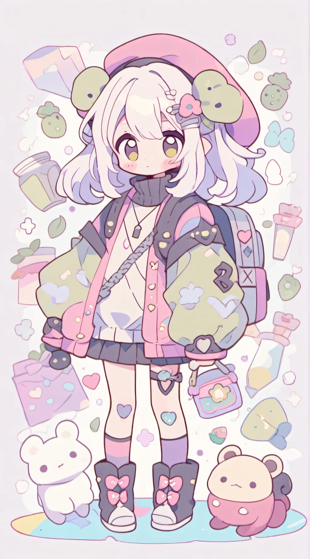 ai character: Kanao background