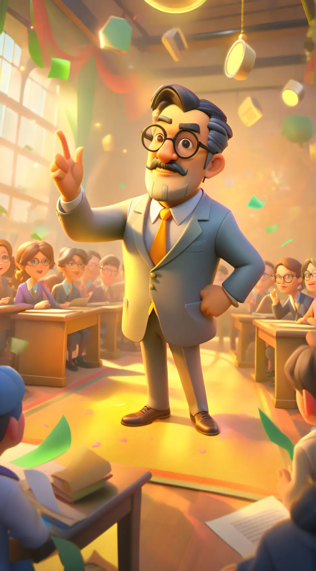 ai character: miss Stanley  background