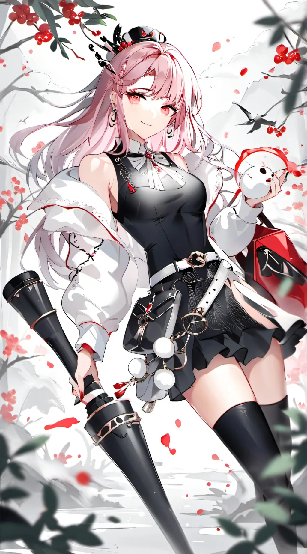 ai character: Mha a girl lying background