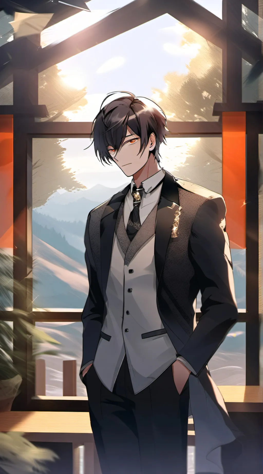 ai character: Erik😘 background