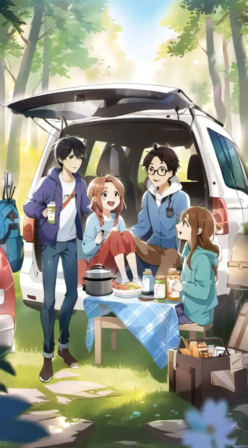 ai character: Crazy-Camp-Out background