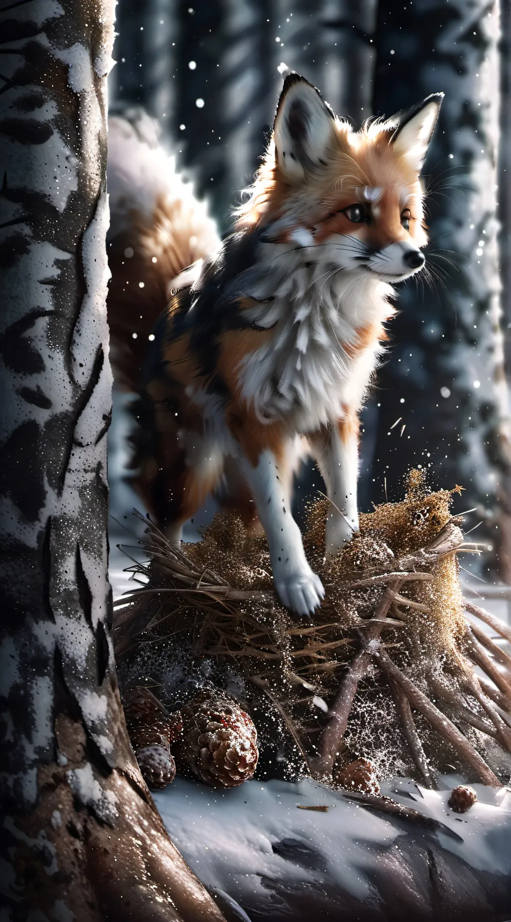 ai character: Little fox background