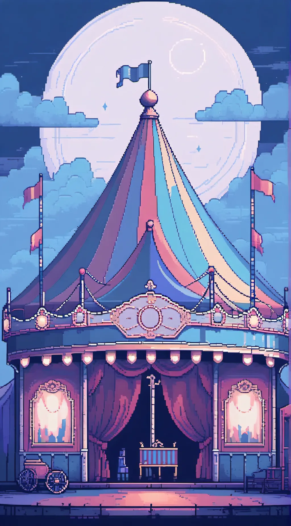 ai character: The Circus  background