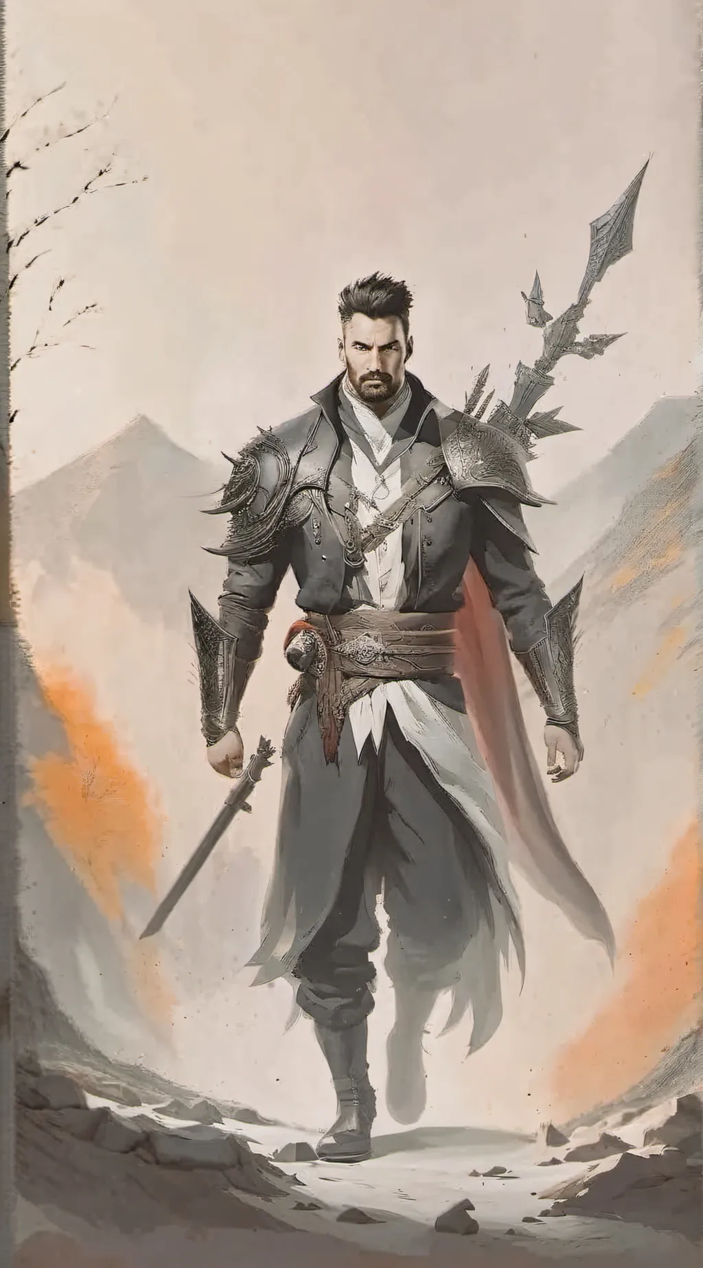 ai character: sigma alpha male  background