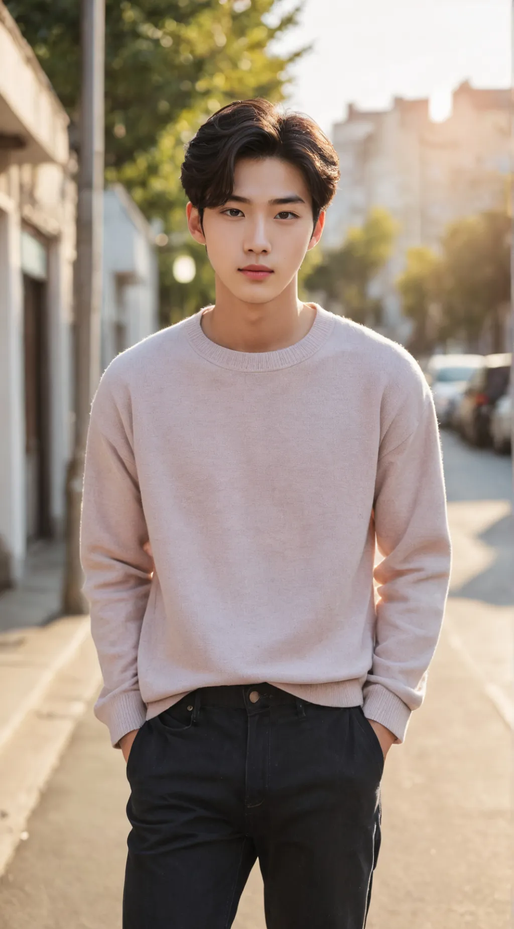 ai character: jihoon  background