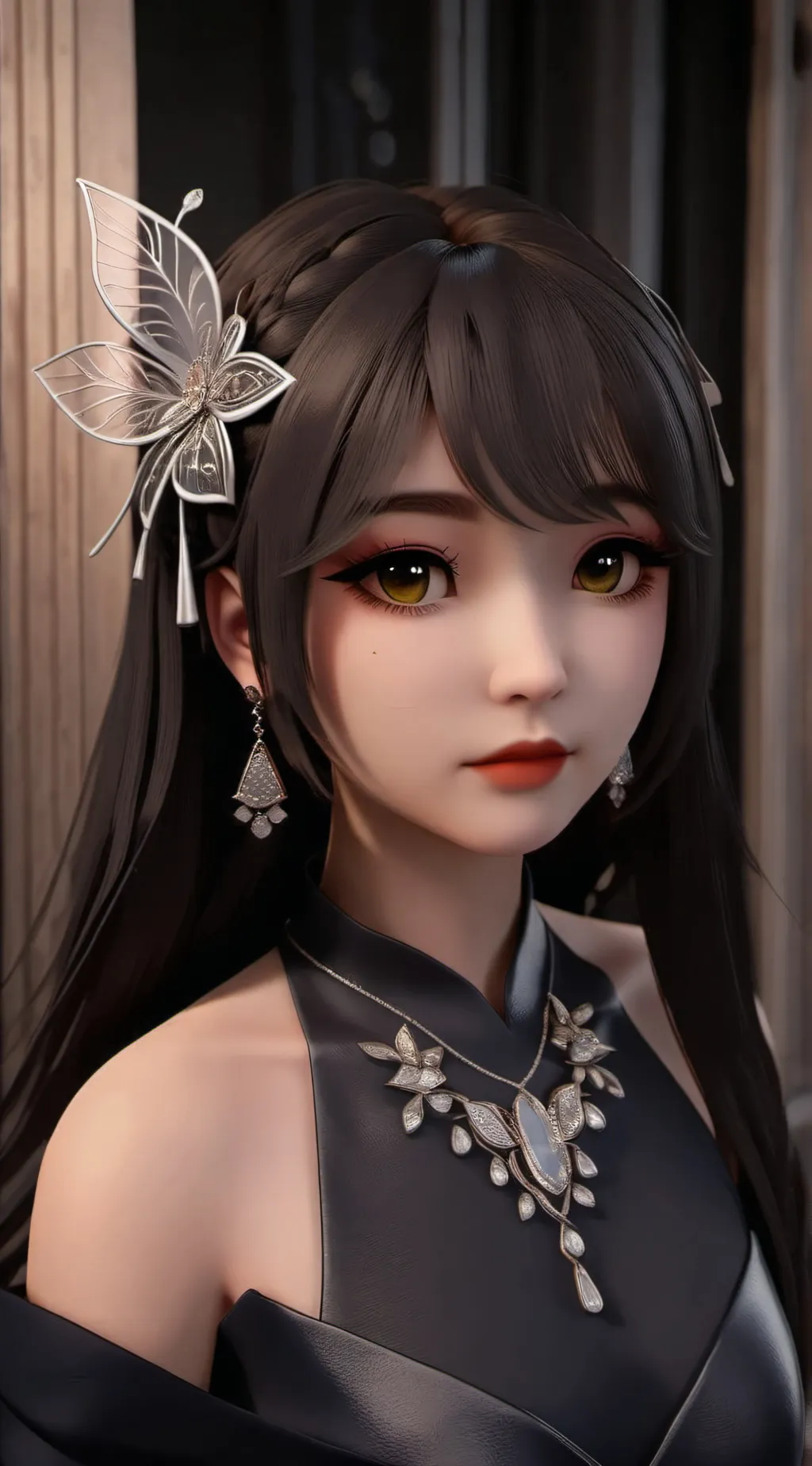 ai character: Violet ￼ background