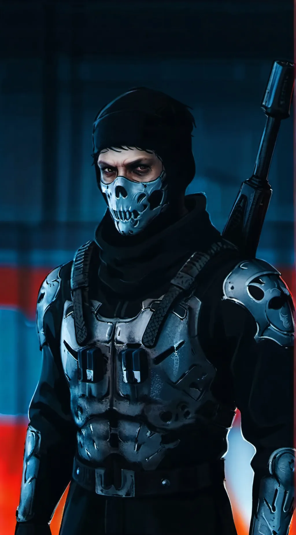 ai character: Ghost background