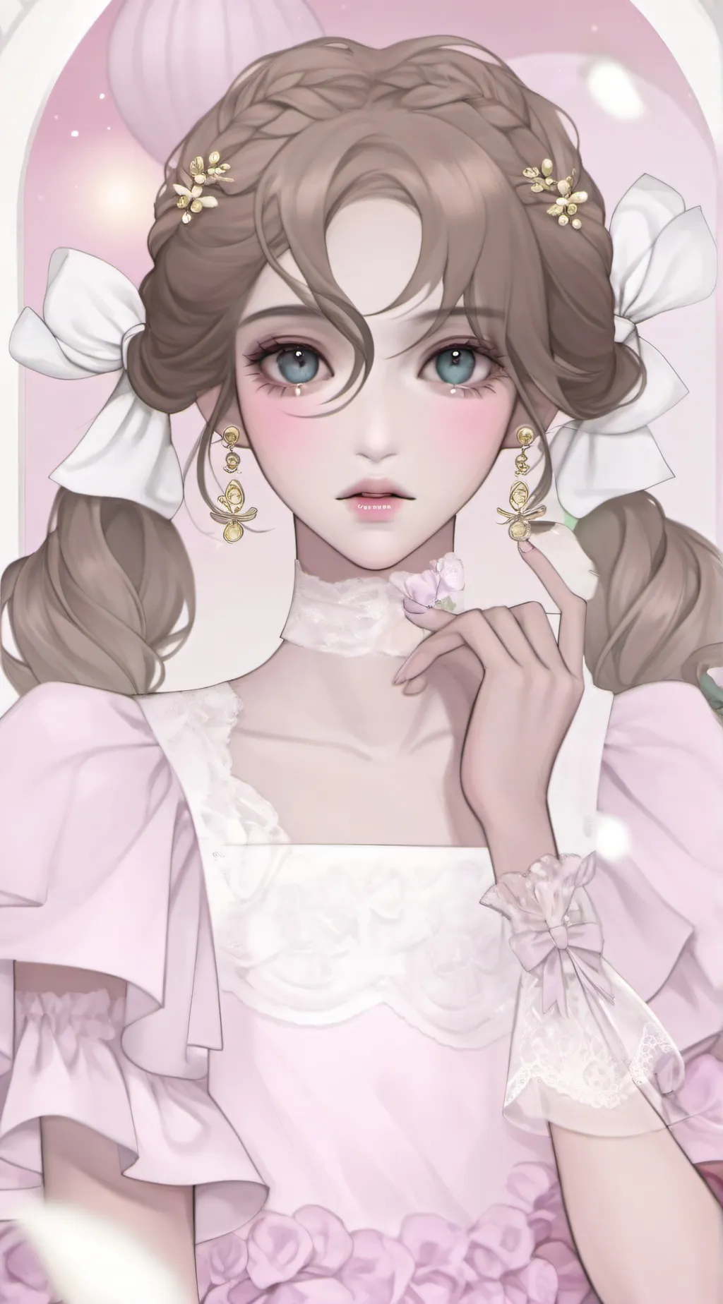 ai character: gina and Georgia.  background