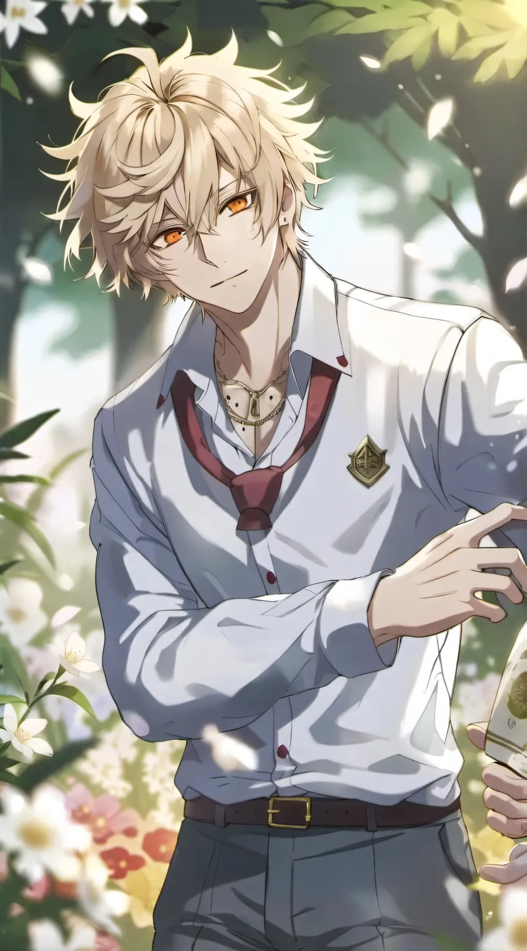 ai character: bakugo  background