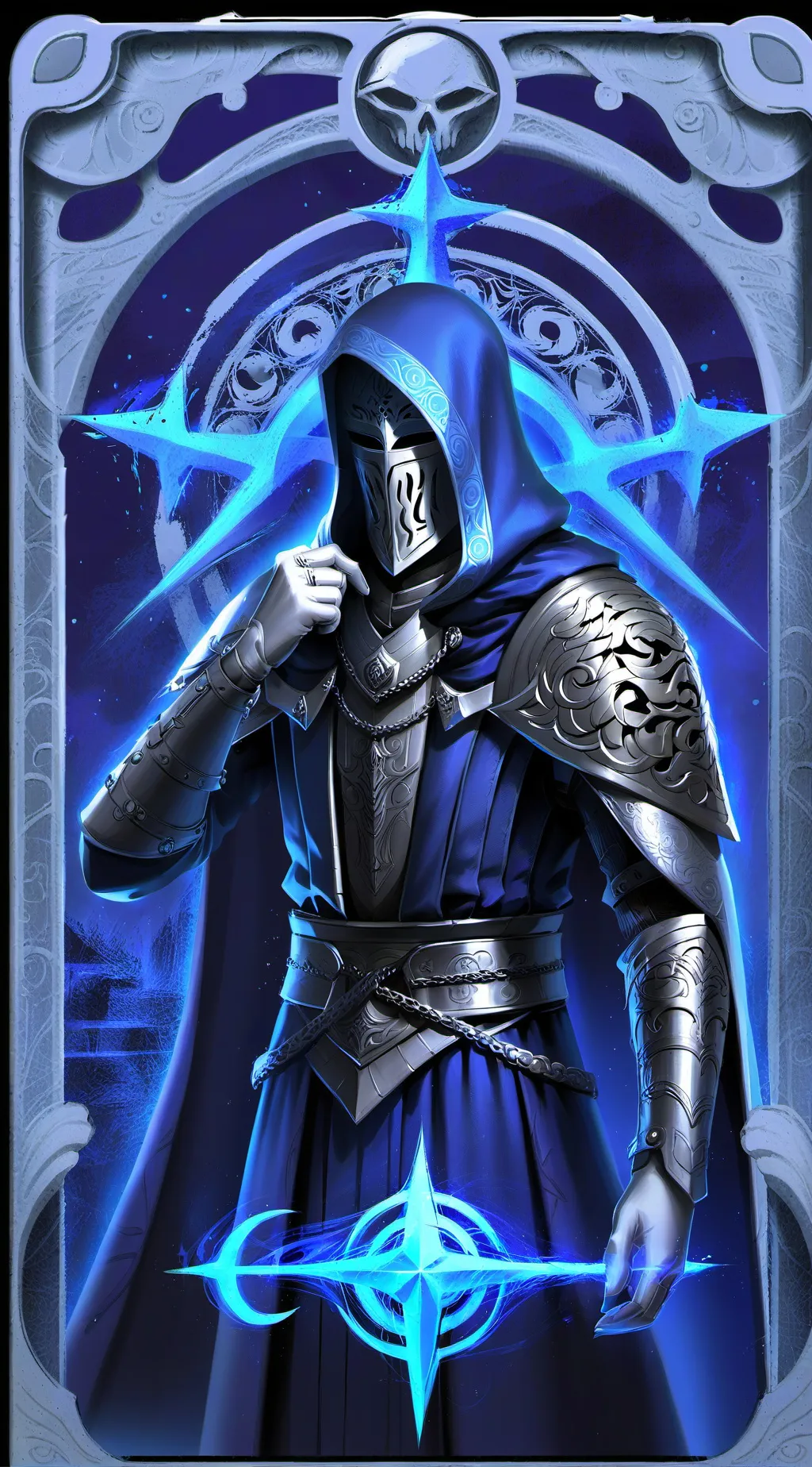 ai character: Ice king background