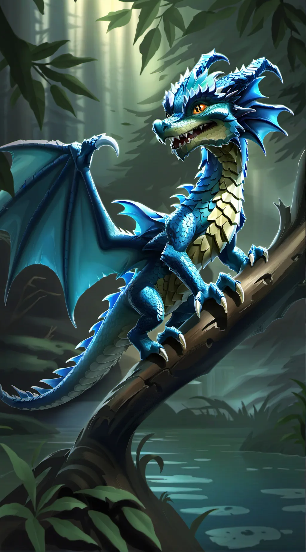 ai character: shell background