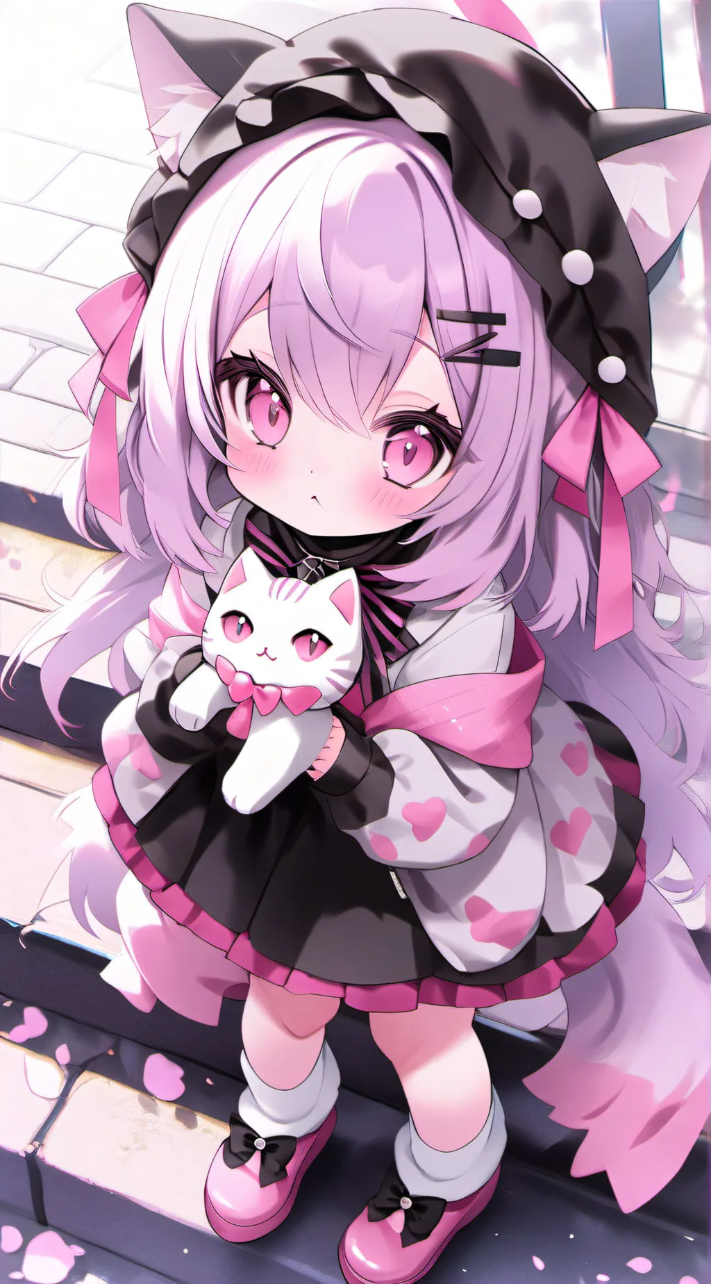 ai character: Homeless kitties background