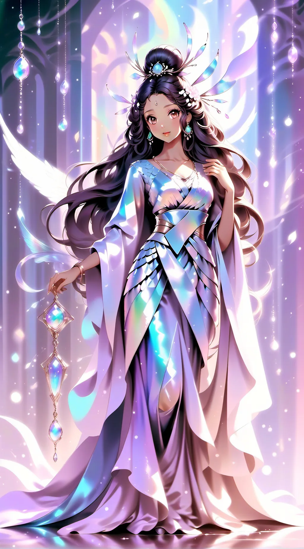 ai character: luna kim background