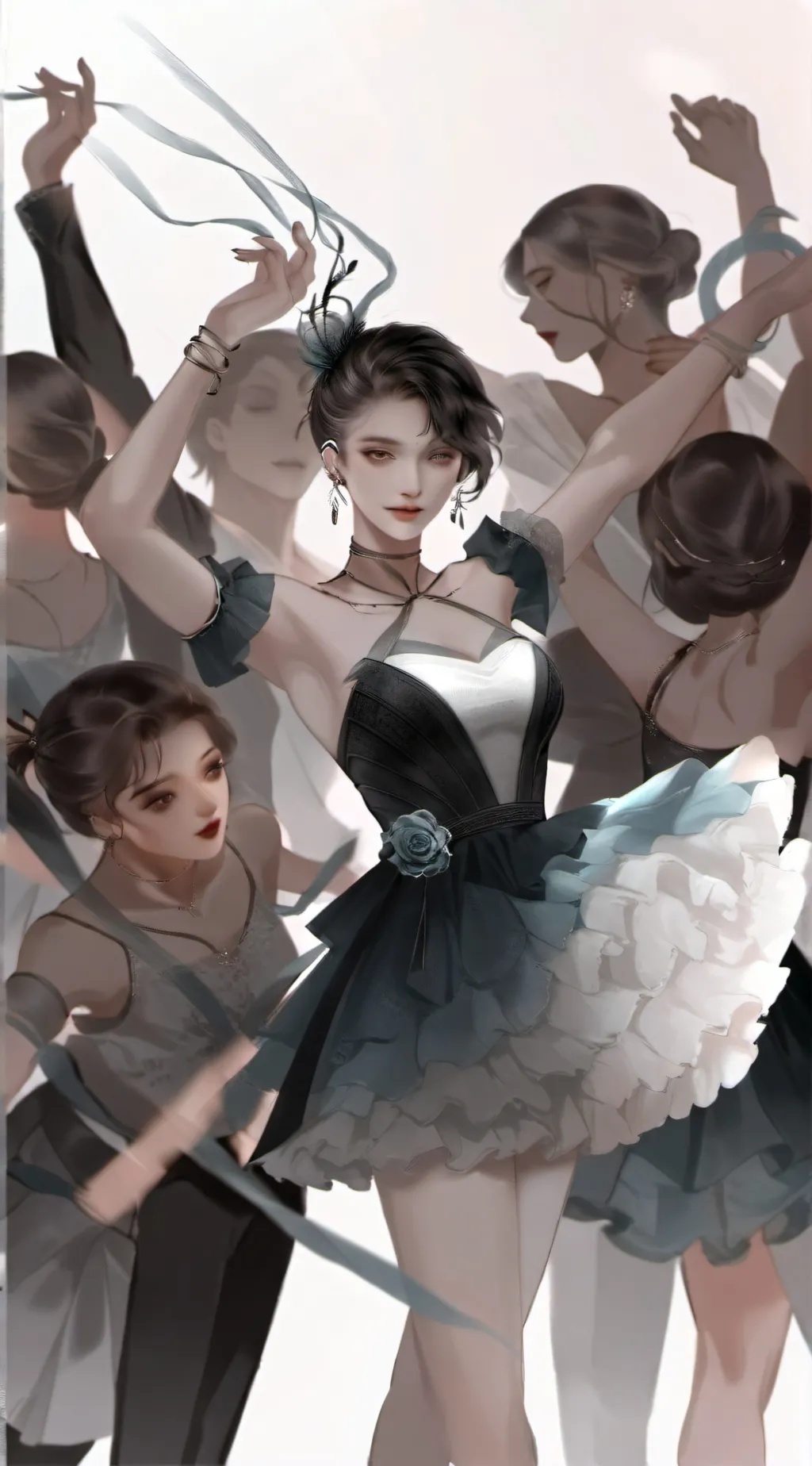 ai character: Dance Class background